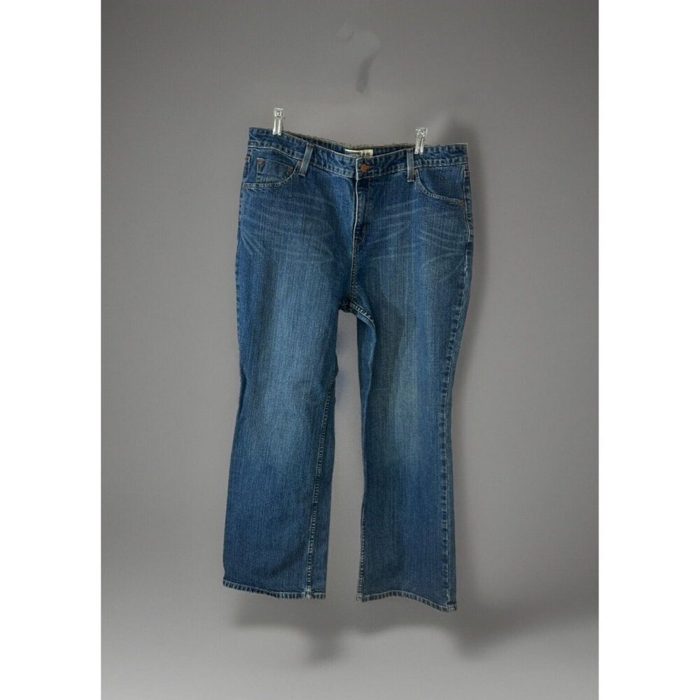 Signature Levi Strauss Mid Rise Bootcut Blue Jeans Women's 18 Denim 5 Pocket